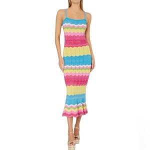 NWT MILLY Olana Zig-Zag Knit Mermaid Dress